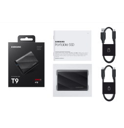 SSD EXT SAMSUNG T9 4To Noir USB Type C / MU-PG4T0B/EU