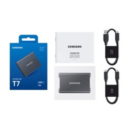 SSD EXT SAMSUNG T7 4To gris titane USB 3.2 Gen 2 MU-PC4T0T/WW