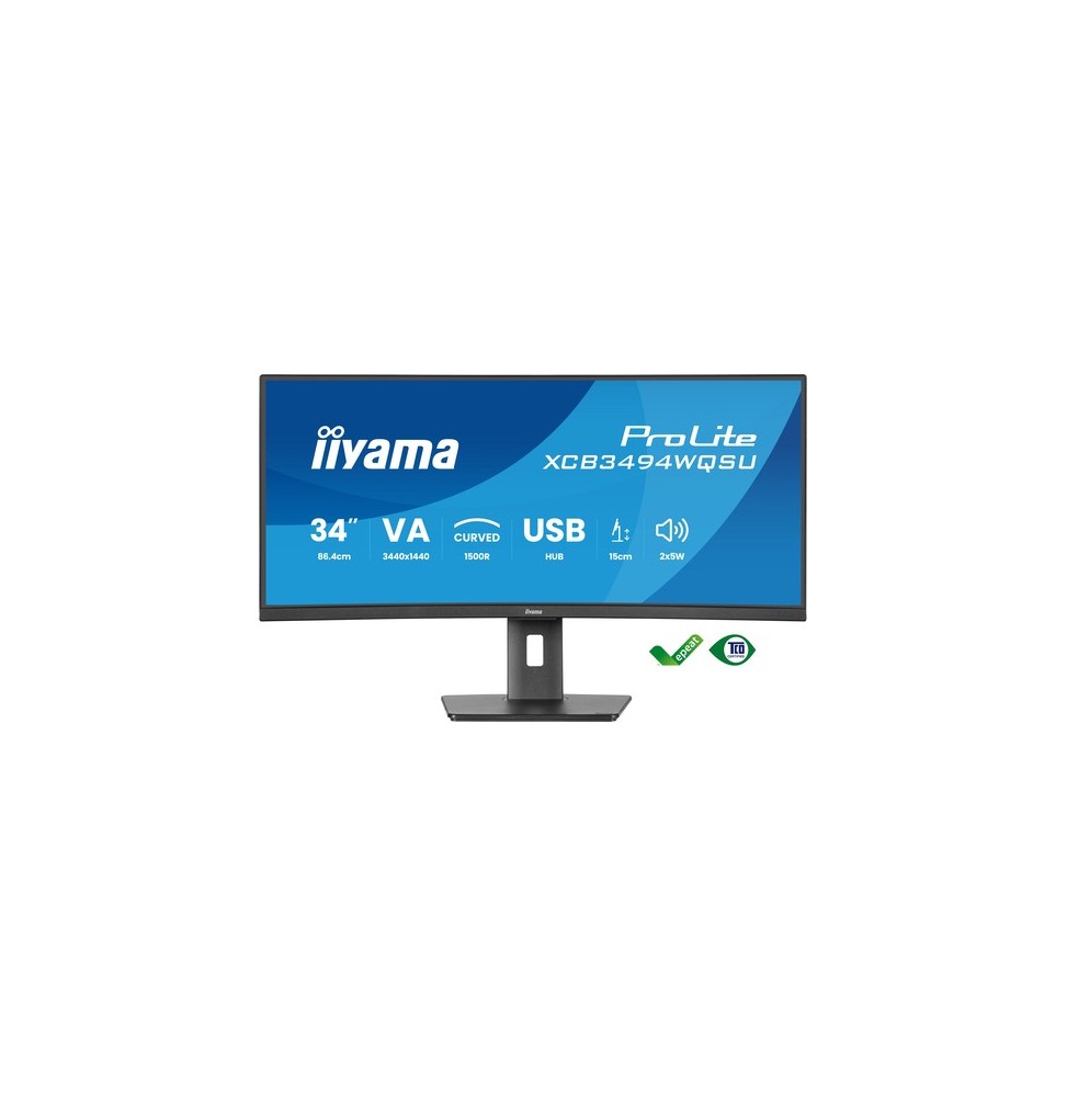 Moniteur 34" IIYAMA XCB3494WQSU-B1 Incurvé