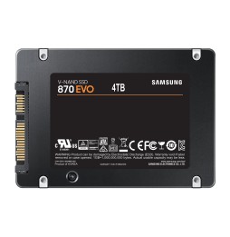 SSD SAMSUNG Serie 870 EVO 2,5 pouce 4TO S-ATA-6.0Gbps MZ-77E4T0B/EU