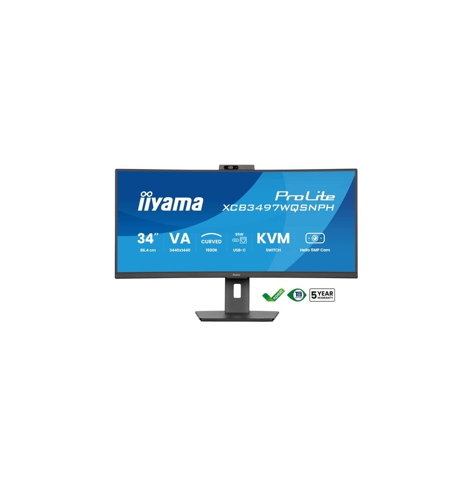 Moniteur 34 IIYAMA XCB3497WQSNPH-B1 Incurvé