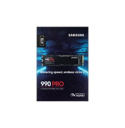 SSD SAMSUNG SERIE 990 PRO M.2 4To 2280 PCIe Gen 4.0 x4 NVMe 2.0 MZ-V9P4T0BW