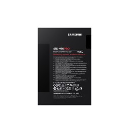 SSD SAMSUNG SERIE 990 PRO M.2 4To 2280 PCIe Gen 4.0 x4 NVMe 2.0 MZ-V9P4T0BW