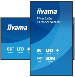 Moniteur 85.6" 4K IIYAMA LH8675UHS-B2AG