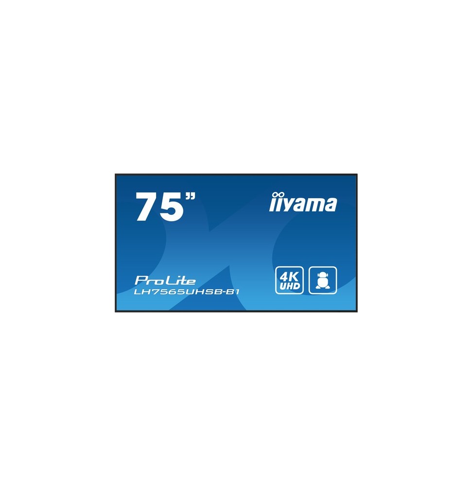 Écran 75" 4K IIYAMA LH7565UHSB-B1