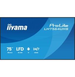 Moniteur 75" 4K IIYAMA LH7564UHS-B1AG
