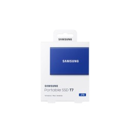 SSD EXT SAMSUNG T7 2TO bleu indigo USB 3.2 Gen 2 MU-PC2T0H/WW