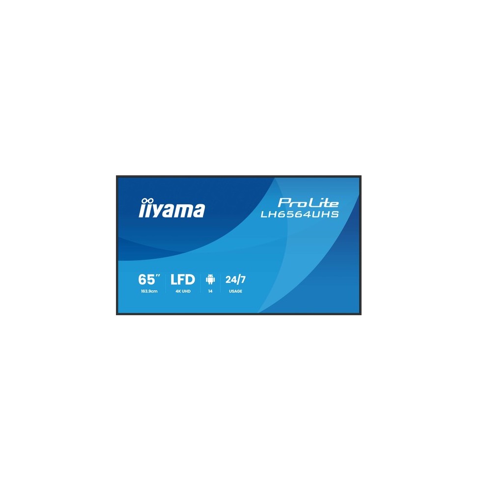 Moniteur 65" IIYAMA LH6564UHS-B1AG