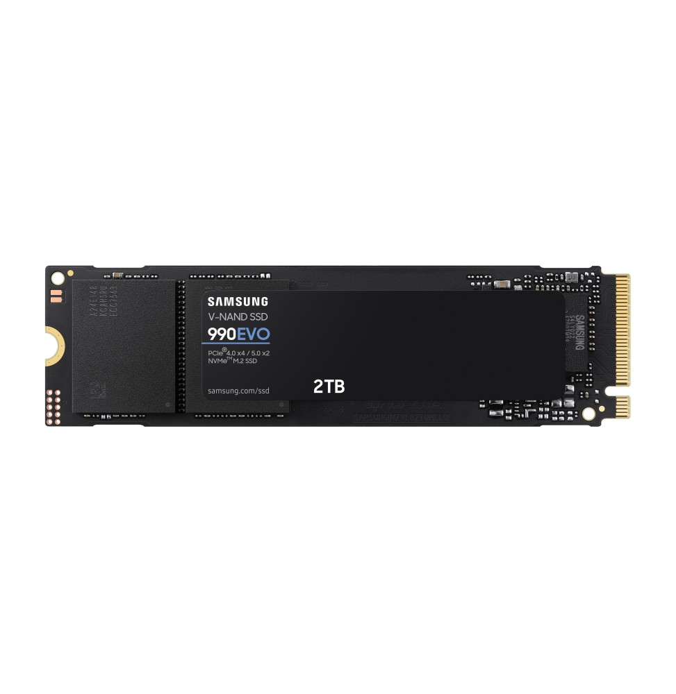 SSD SAMSUNG SERIE 990 EVO M.2 2To 2280 PCIe 4.0 x4 / 5.0 x2 NVMe 2.0 MZ-V9E2T0BW