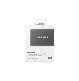 SSD EXT SAMSUNG T7 2TO gris titane USB 3.2 Gen 2 MU-PC2T0T/WW