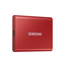 SSD EXT SAMSUNG T7 2TO rouge métallique USB 3.2 Gen 2 MU-PC2T0R/WW