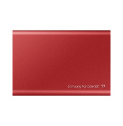 SSD EXT SAMSUNG T7 2TO rouge métallique USB 3.2 Gen 2 MU-PC2T0R/WW