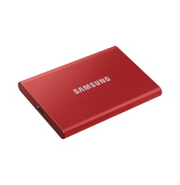 SSD EXT SAMSUNG T7 2TO rouge métallique USB 3.2 Gen 2 MU-PC2T0R/WW