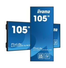 iiyama LH10551UWS-B1AG, Écran plat de signalisation numérique, 2,66 m (104.7"), LED, 5120 x 2160 pixels, 24/7