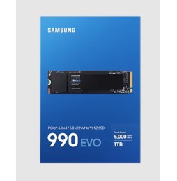 SSD SAMSUNG SERIE 990 EVO M.2 1To 2280 PCIe 4.0 x4 / 5.0 x2 NVMe 2.0 MZ-V9E1T0BW