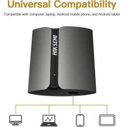 SSD Externe HIKSEMI Gris HSESSDElite 1TO USB 3.2 Type C