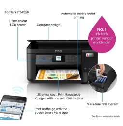 EPSON EcoTank ET-2850 MFP Jet d'encre couleur A4