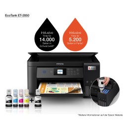EPSON EcoTank ET-2850 MFP Jet d'encre couleur A4