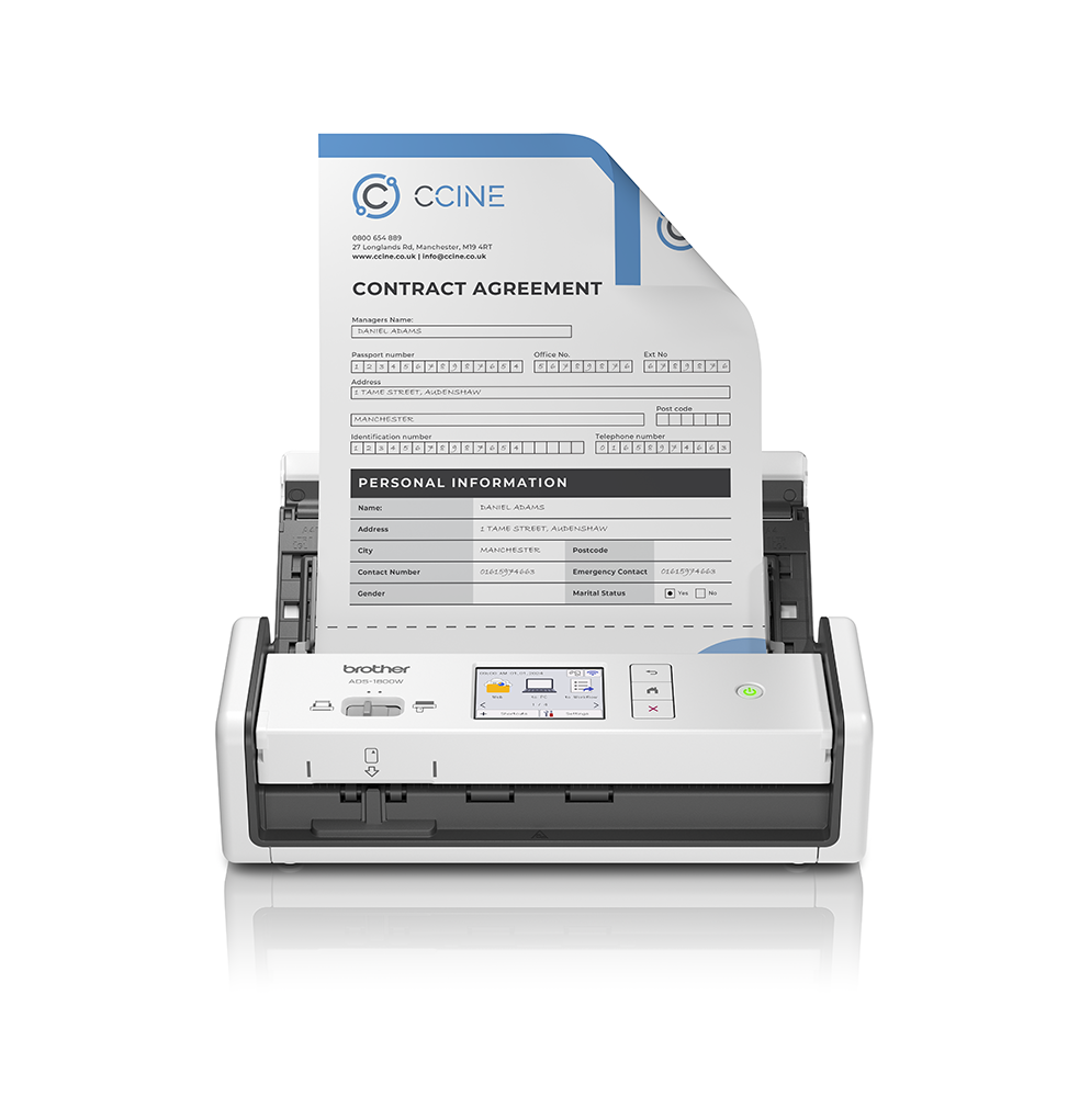 BROTHER SCANNER ADS1800W Scanner de documents compact BROTHER SCANNER ADS1800W Scanner de documents compact
