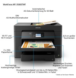 EPSON WorkForce WF-7830DTWF MFP 4en1 Jet d'encre couleur A3