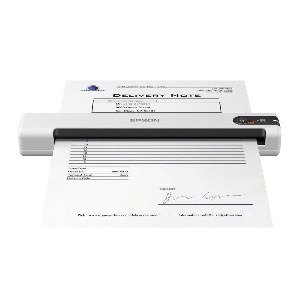 Epson WorkForce DS-70 - Scanner mobile blanc en USB