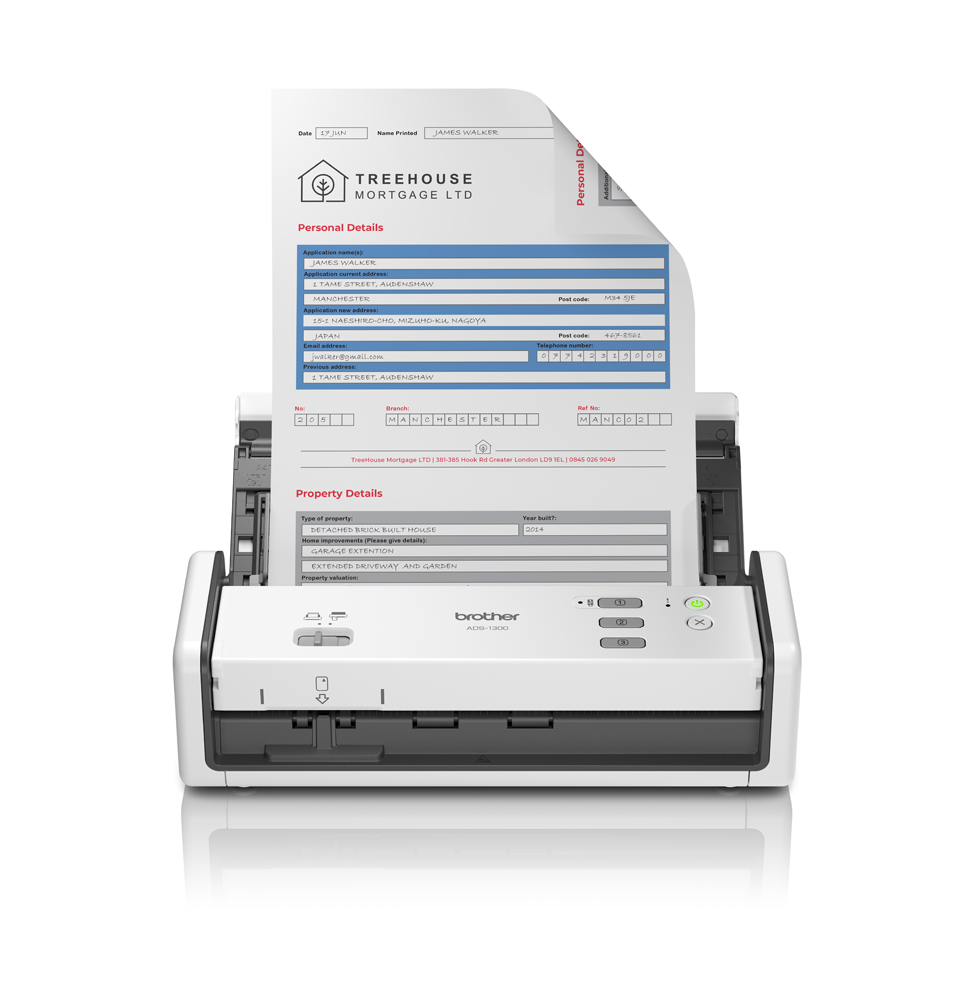 BROTHER SCANNER ADS1300 Scanner de documents compact