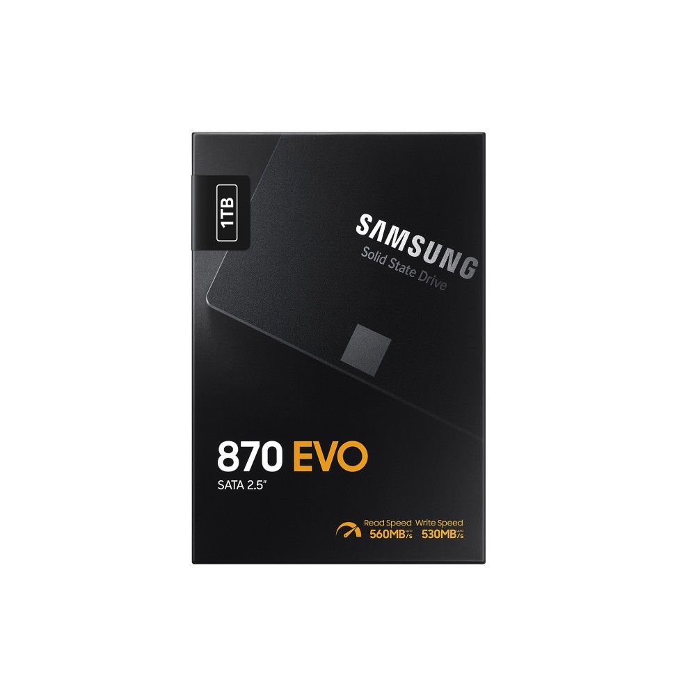 SSD SAMSUNG Serie 870 EVO 2,5 pouce 1TO S-ATA-6.0Gbps MZ-77E1T0B/EU