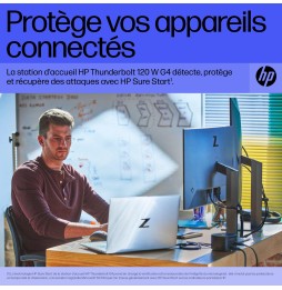 Station d'Accueil HP Thunderbolt 120W G4 Dock 2 USB 3.2 1 HDMI 4J0A2AA