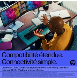 Station d'Accueil HP Thunderbolt 120W G4 Dock 2 USB 3.2 1 HDMI 4J0A2AA