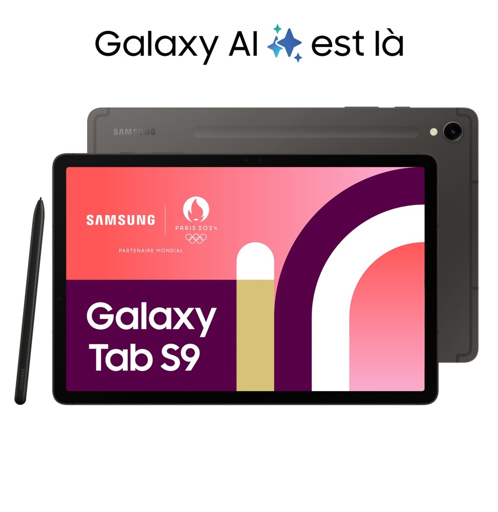 Tablette Galaxy Tab S9 11" 256Go Anthracite WIFI Android 13 RAM 12Go