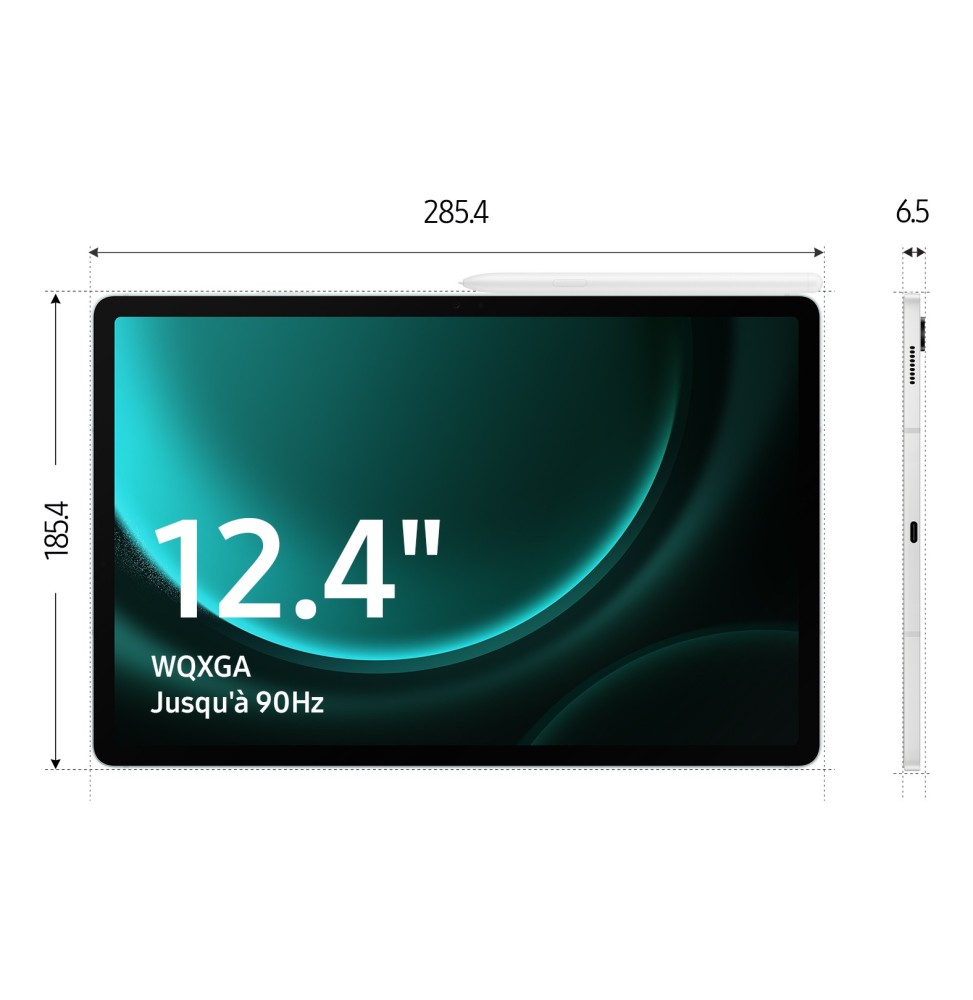SAMSUNG Galaxy Tab S9FE+ 12.4'' WIFI 256Go Anthracite RAM 12Go Android 13