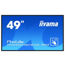 IIYAMA LFD 49"" tactile interactif 4K PCAP 15pts 24/7 IPS LED TF4939UHSC-B1AG