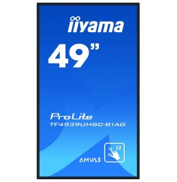 IIYAMA LFD 49"" tactile interactif 4K PCAP 15pts 24/7 IPS LED TF4939UHSC-B1AG