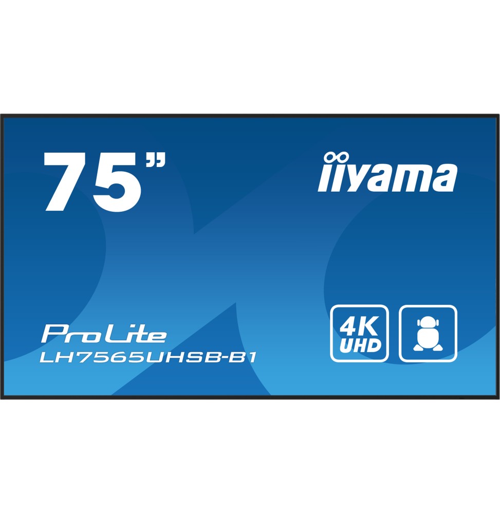 IIYAMA LFD 75" dalle IPS 24/7 LH7575UHS-B1AG