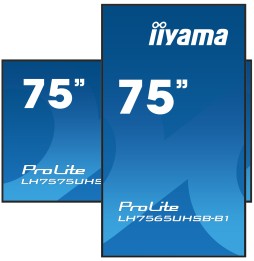 IIYAMA LFD 75" dalle IPS 24/7 LH7575UHS-B1AG