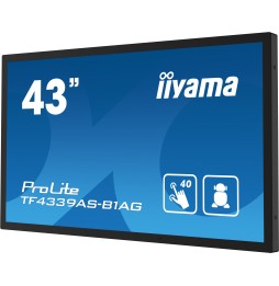 IIYAMA LFD 43" Interactif Noir Tactile PCAP 40pts IPS TF4339AS-B1AG