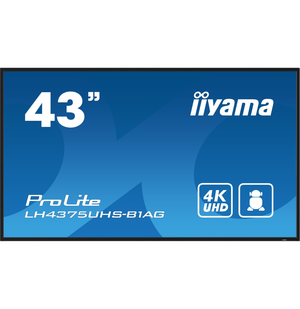 IIYAMA LFD 43" dalle IPS 24/7 4K LH4375UHS-B1AG