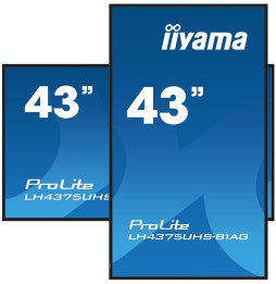 IIYAMA LFD 43" dalle IPS 24/7 4K LH4375UHS-B1AG