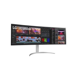 Ecran LG 49" 32:9 Blanc Nano IPS Incurvé