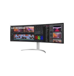 Ecran LG 49" 32:9 Blanc Nano IPS Incurvé