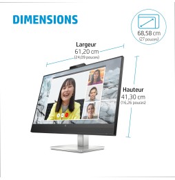 Moniteur HP E27m G4 27'' docking conferencing QHD