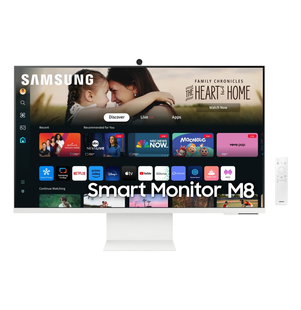 ECRAN 32" SAMSUNG Blanc Smart Monitor M8 S32DM801UU