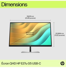 Moniteur HP E27u G5 27''QHD IPS