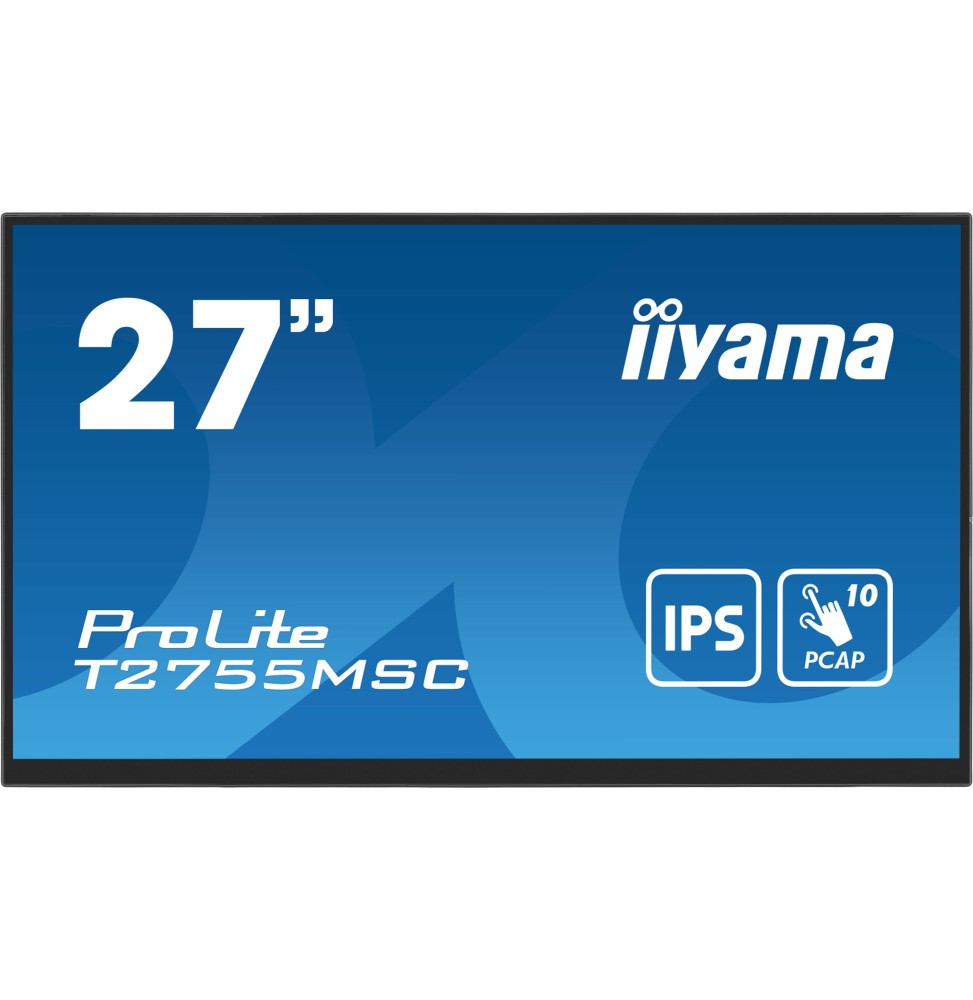 Ecran IIYAMA 27"Tactile PCAP conceptions en verre sans cadre