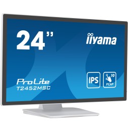 Ecran IIYAMA 23,8" Blanc Tactile PCAP conceptions en verre sans cadre