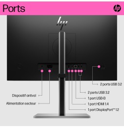 Moniteur HP E24t G5 23.8'' FHD IPS Tactile