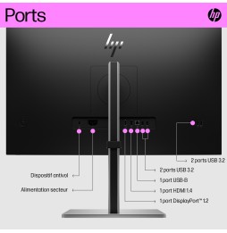 Moniteur HP E27q G5 27'' QHD