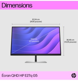 Moniteur HP E27q G5 27'' QHD