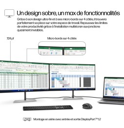 Moniteur HP 724pf 23.8'' FHD