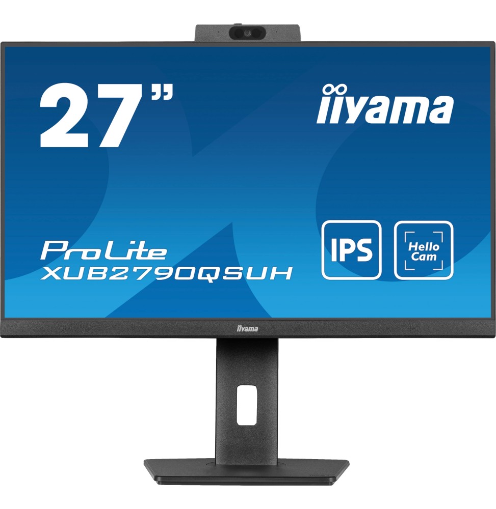 Ecran IIYAMA 27" Noir Ultra mince avec Webcam